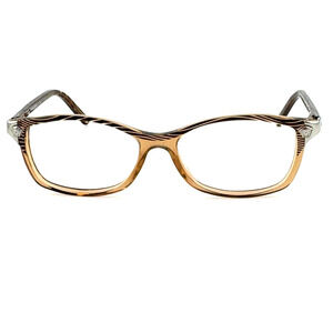 VERSACE Eyeglasses Frames Brown Clear Silver RAP8804aa RC007 H12568